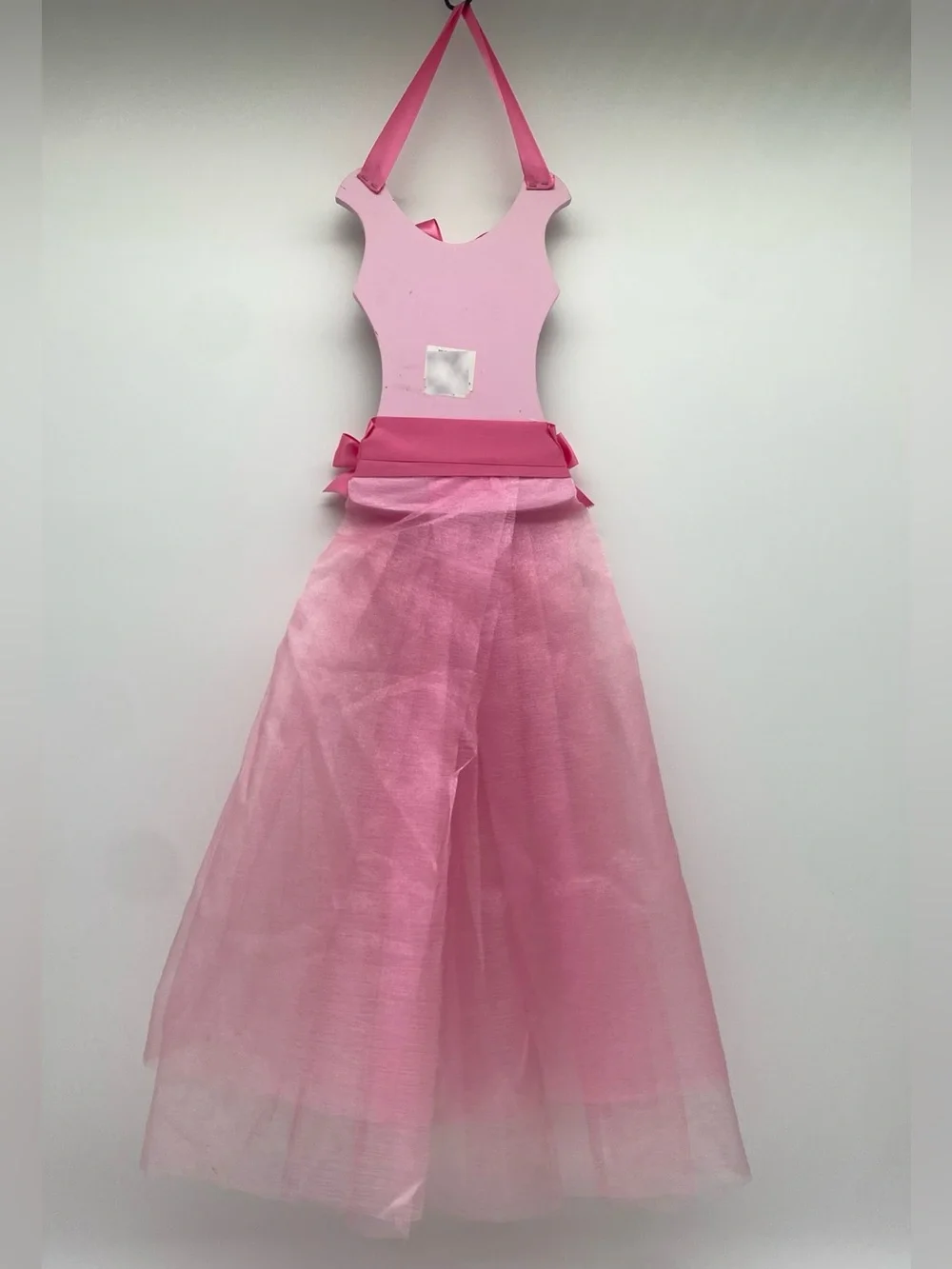 Princess Wall Hook Rack & Tutu Hair Bow Holder Organizer Set Pink Girls Decor
